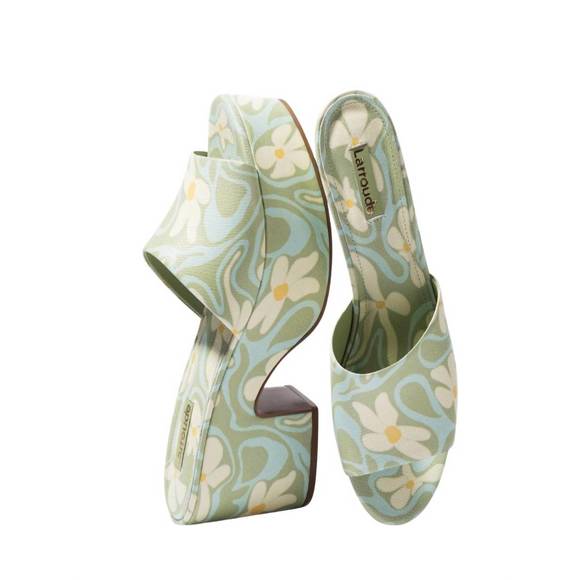 NEW LARROUDE miso platform sandal in tea flower - Picture 3 of 3